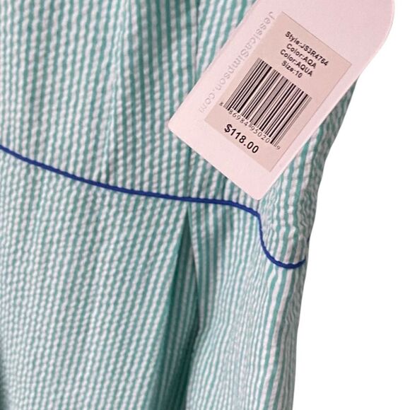 NWT Jessica Simpson Seerscuker Stripped Sleeveless Dress in Size 10 - Picture 6 of 10